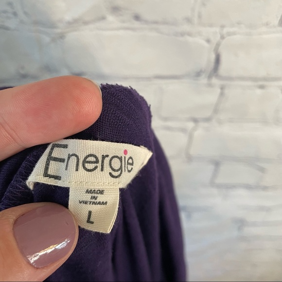 Purple Cowl Neck Blouse Large - Picture 5 of 8